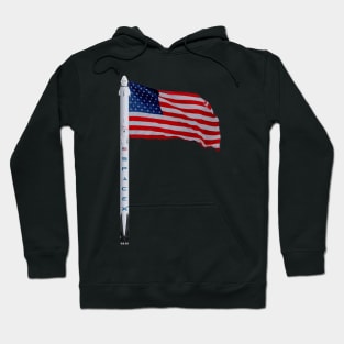 American Flag Falcon Rocket Launch America Hoodie